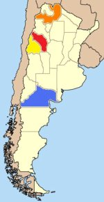 Map showing Torrontes-growing regions of Argentina