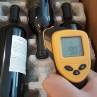 Typical wine-bottle thermometer